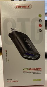 VEN-DENS TYPE C MALE TO USB FEMALE OTG Connecter for Type-C VD-OTG004