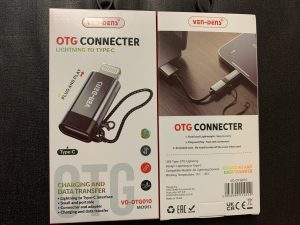 Ven-Dens Lightning OTG Connector Lightning to Type-c Plug and Play (VD-OTG010)