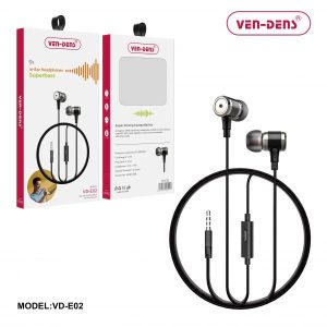 Ven-Dens Earphone 3.5mm Super-bass With Mic