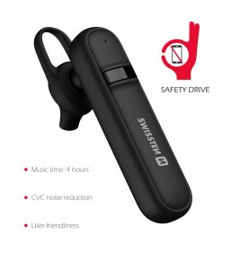 BLUETOOTH HEADSET SWISSTEN CALLER BLACK
