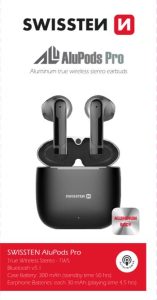 BLUETOOTH TWS EARPHONES SWISSTEN ALUPODS PRO