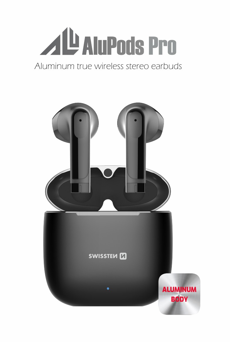 BLUETOOTH TWS EARPHONES SWISSTEN ALUPODS PRO - Image 2