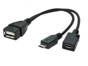 CableXpert A-OTG-AFBM-04 - 0.15 m - Micro USB-B - USB-A - Black A-OTG-AFBM-04