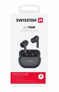SWISSTEN BLUETOOTH TWS EARPHONES PRO TUNE BLACK