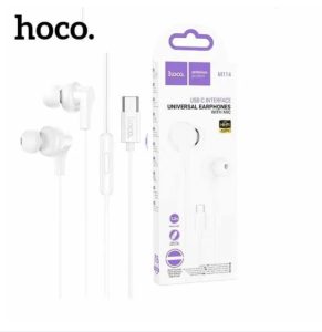 HOCO wire earphones Type C with microphone M114 white