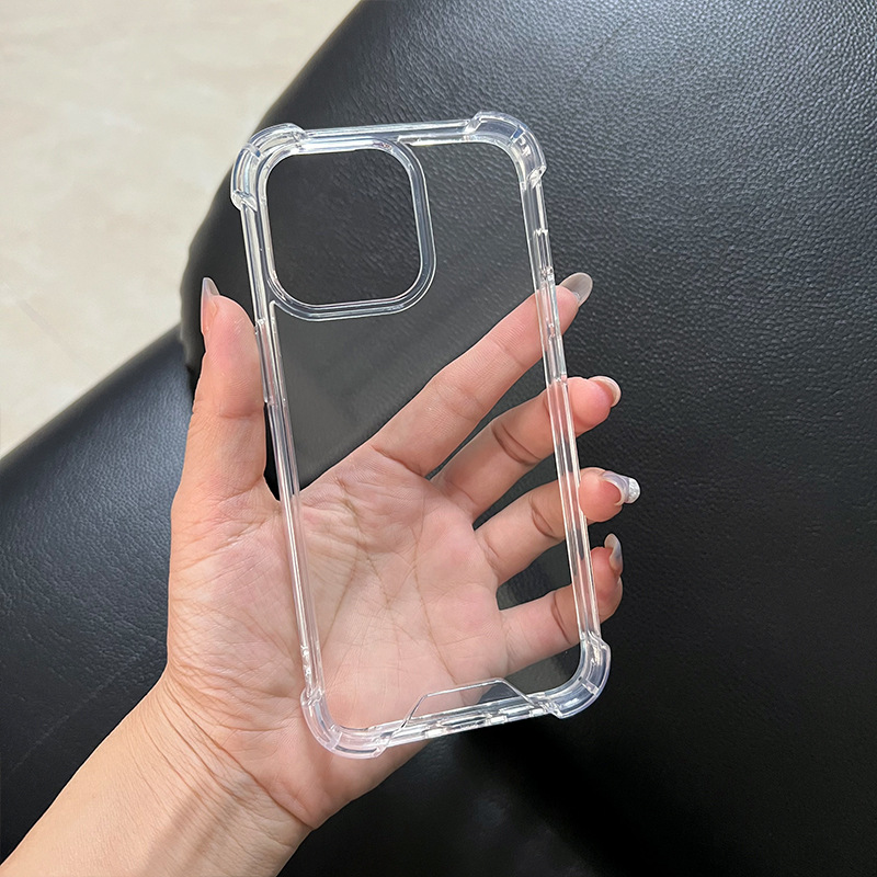 AntiKnock Hard TPU Tansparent Back Case For iPhone series - Image 3
