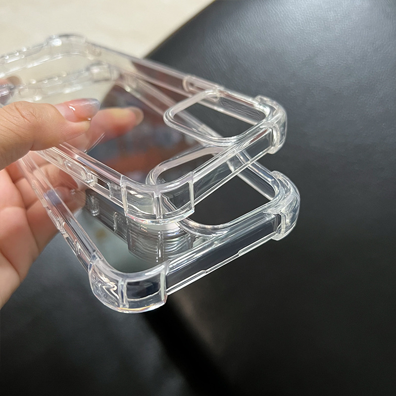 AntiKnock Hard TPU Tansparent Back Case For iPhone series - Image 4