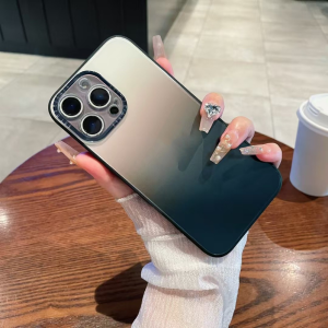 LOGO Frosted mirror magnetic case with lens protection