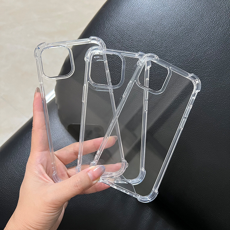AntiKnock Hard TPU Tansparent Back Case For iPhone series - Image 2